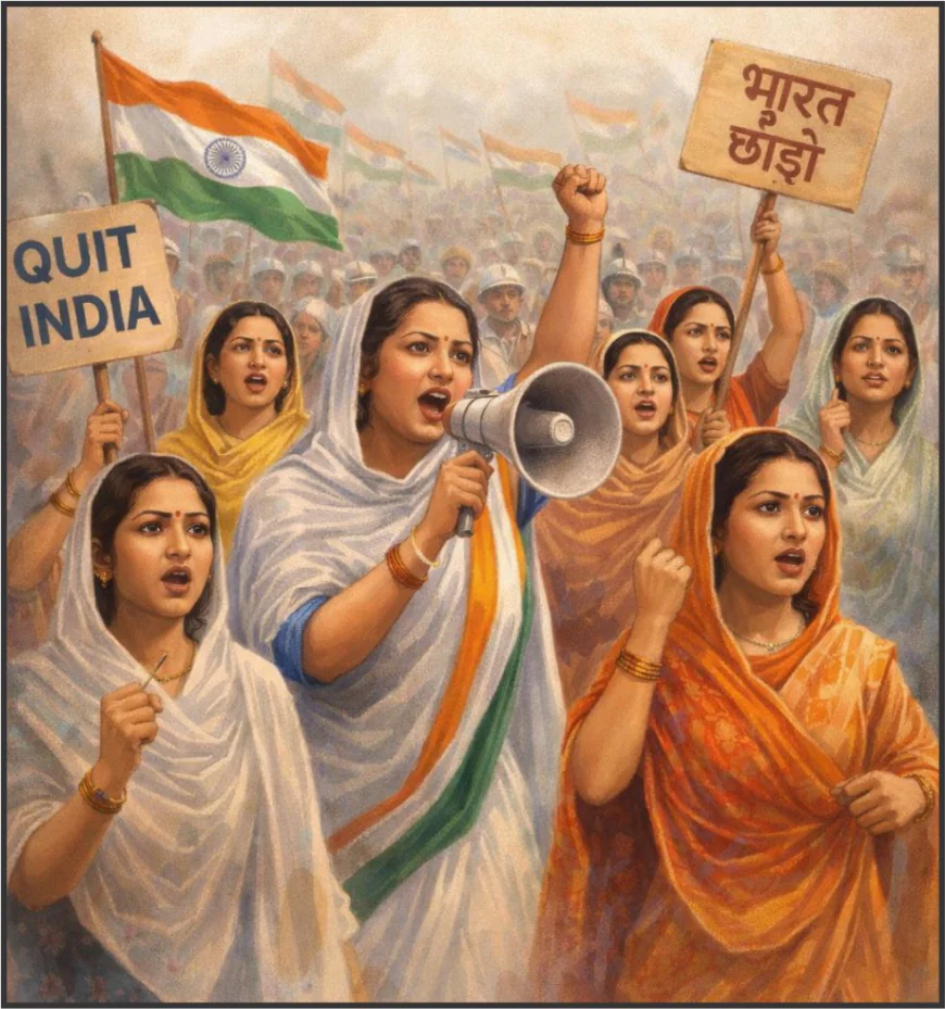 भारत छोड़ो आन्दोलन  में महिलाओं की भूमिका